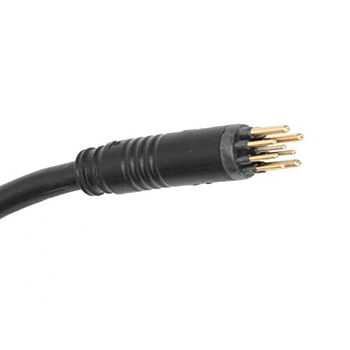 Acht-pins DIN-connector met zwarte kabel