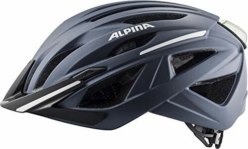 Blauwe Alpina fietshelm met ventilatieopeningen