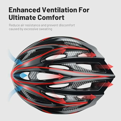 Fietshelm met verbeterde ventilatie voor ultiem comfort.