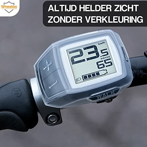 Fietssnelheidsmeter met duidelijke weergave op stuur