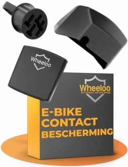 Contactbescherming voor e-bikes, inclusief dopjes en hoesjes.