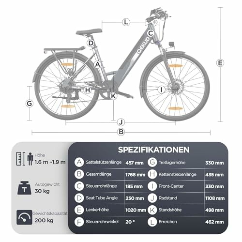 Specificaties van een elektrische fiets