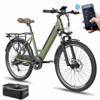 Elektrische fiets met smartphone-app-bediening