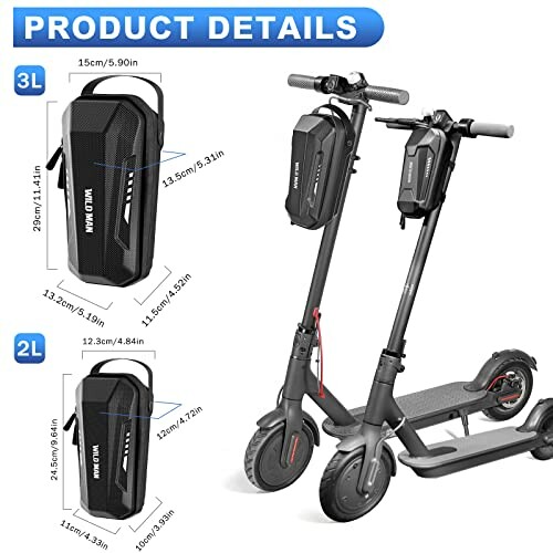 2/3L Stuurtas voor Elektrische Scooter