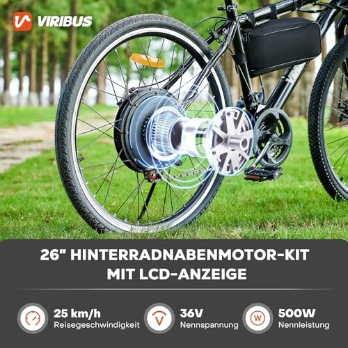 Elektrische fietsmotorkit met LCD-scherm en specificaties