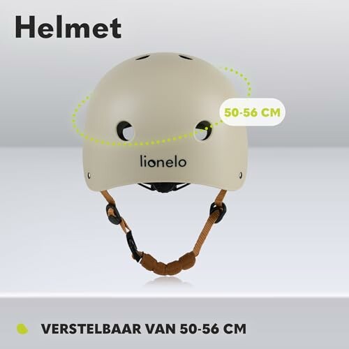 Verstelbare helm van Lionelo, maat 50-56 cm.