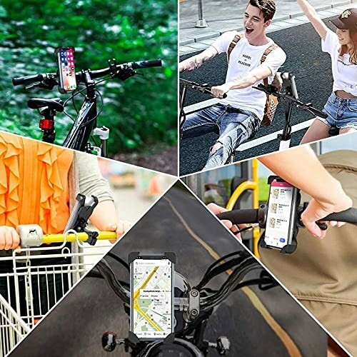 Smartphonemounts voor fiets, scooter en winkelwagen.