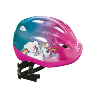 Roze kinderhelm met eenhoornontwerp