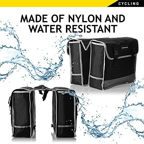 Waterbestendige fietstassen van nylon